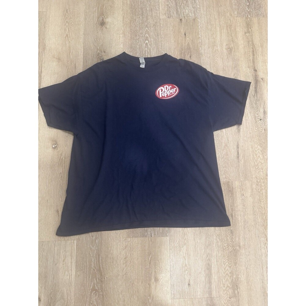 Dr Pepper 2XL Navy Blue T Shirt Running On Dr Pepper And A Dream Heavy Cotton